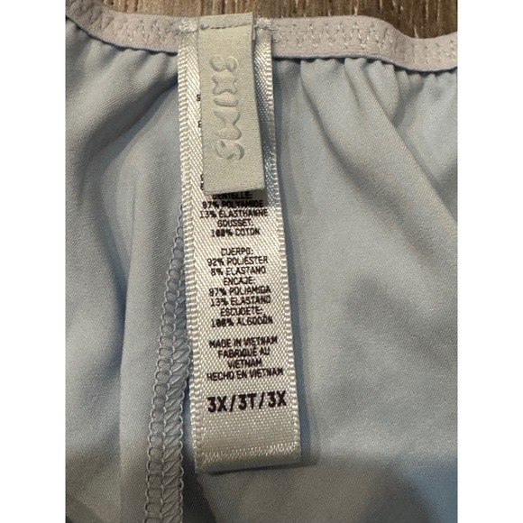 NWOT SKIMS Teddy Bodysuit Light Blue Lace Trim Cutout Size 3X - Picture 2 of 5